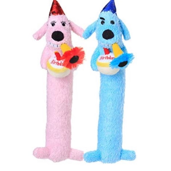 Dog Toy Birthday Loofa Pink Multipet 12 in - Picture 1 of 5